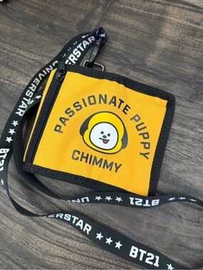 RARE!! BT21 Chimmy Wallet with lanyard